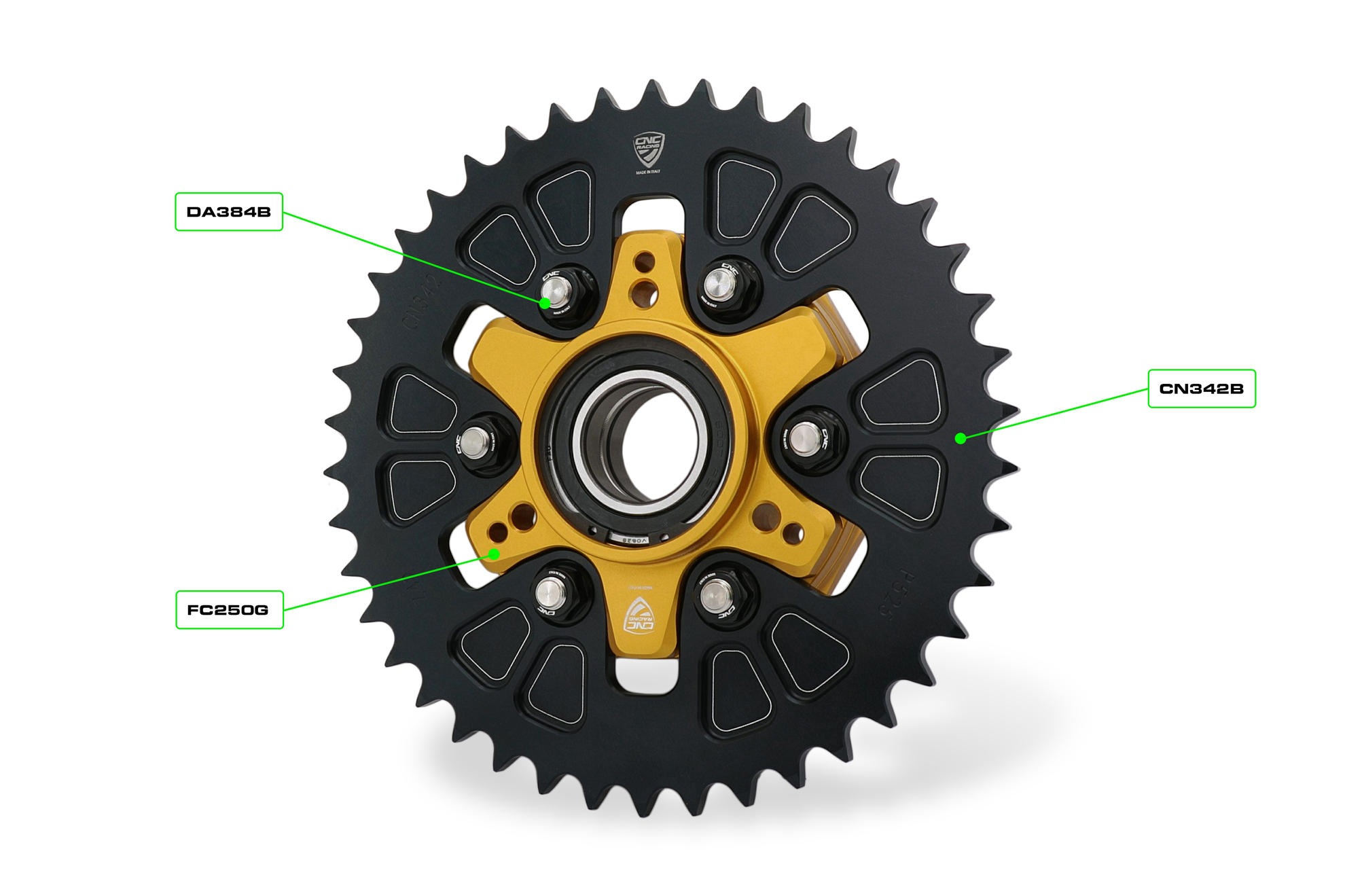 CNC Racing Aluminum Rear Sprocket Carrier for Ducati